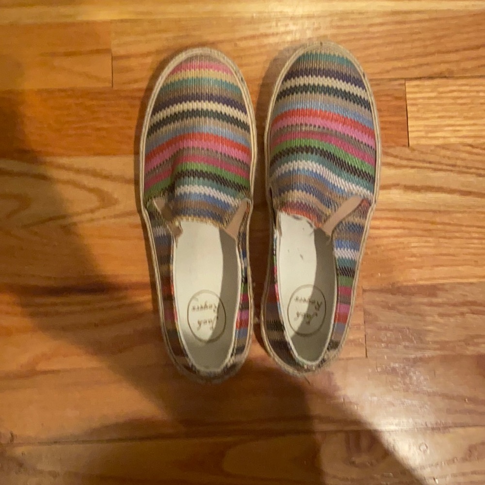 Jack Rogers multi stripe slip ons